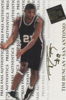 1998 Press Pass Authentics - Tim Duncan #35