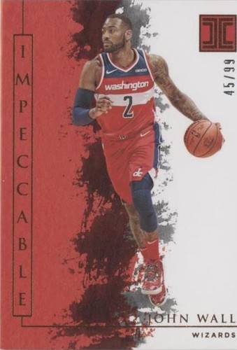 2019-20 Panini Impeccable - John Wall #52