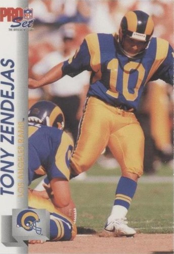 1992 Pro Set Tony Zendejas #553