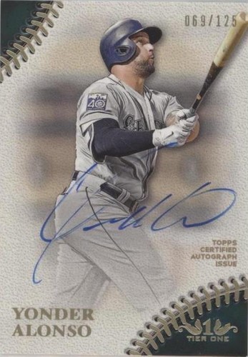 2018 Topps Tier One - Yonder Alonso #PPA-YAL