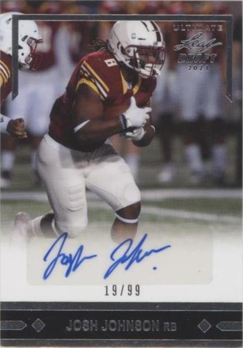 2021 Leaf Ultimate Draft Josh Johnson #GLR-JJ1