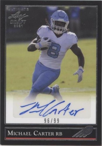 2021 Leaf Ultimate Draft Michael Carter #BG-MC1