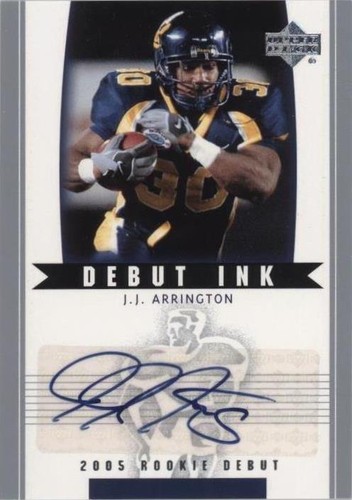 2005 Upper Deck Rookie Debut J.J. Arrington #DI-JA