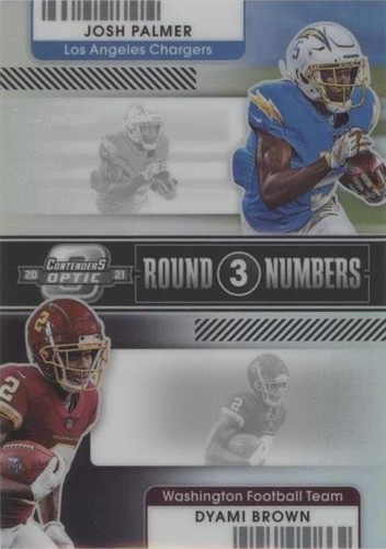 2021 Panini Contenders Optic Dyami Brown Josh Palmer #RN-JPA