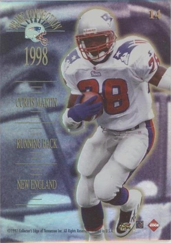 1998 Collector's Edge Advantage Curtis Martin Terry Glenn #14