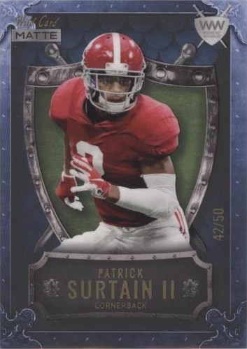 2021 Wild Card MATTE Patrick Surtain II #WWB-14