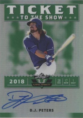 2018 Leaf Valiant - D.J. Peters #TS-DJP
