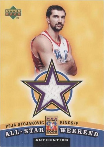 nbaカード　PEJA STOJAHOVICセット Peja Stojakovic jersey relic basketball card 2004 Upper Deck