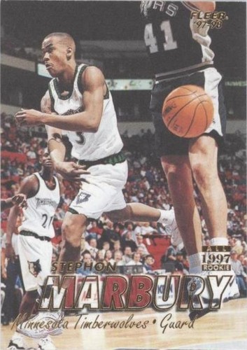 Stephon Marbury NBA Lot (25 Cards) Rookie Topps, Fleer Metal