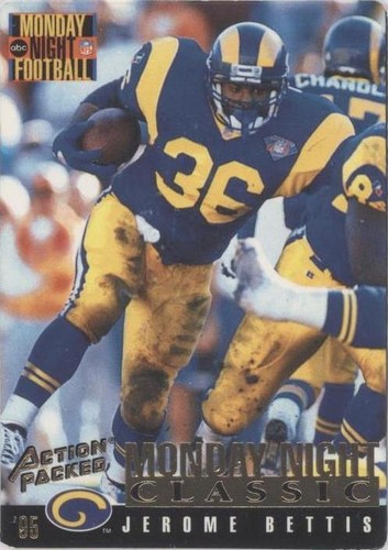 1995 Action Packed Monday Night Football Jerome Bettis #123
