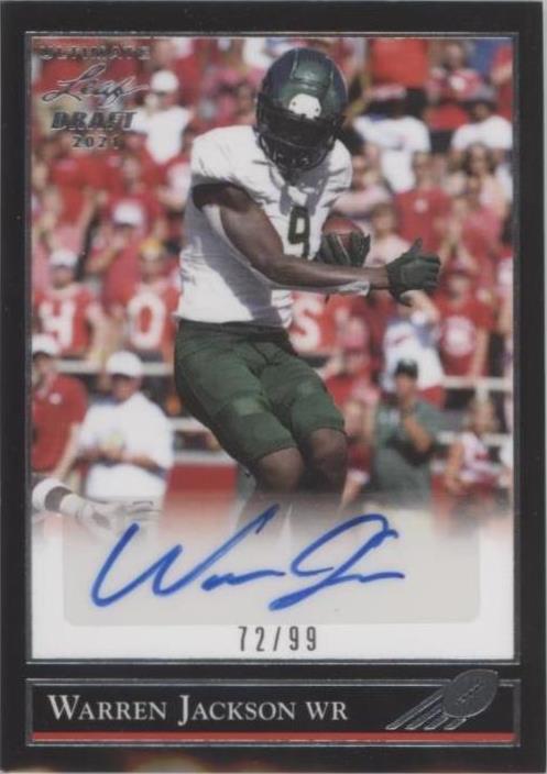 2021 Leaf Ultimate Draft Warren Jackson #BG-WJ1