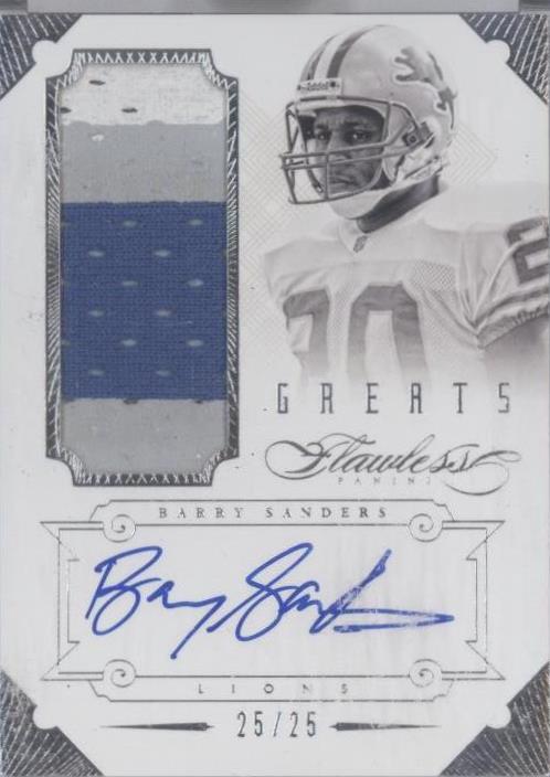Panini Flawless Barry Sanders #3 2014