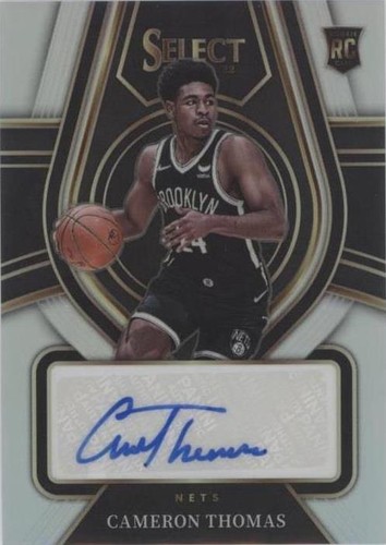 2021-22 Panini Select Cameron Thomas Rookie Patch Auto