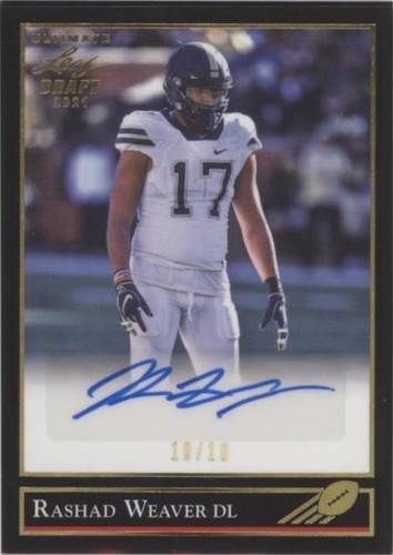 2021 Leaf Ultimate Draft Rashad Weaver #BG-RW1