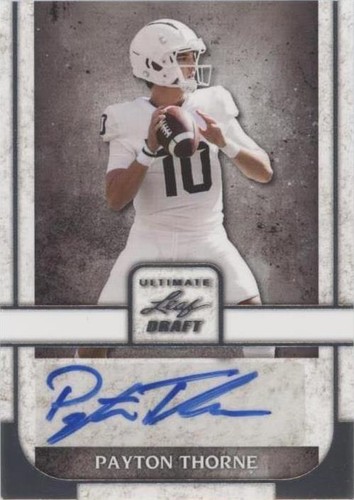 2022 Leaf Ultimate Draft Payton Thorne #BA-PT1