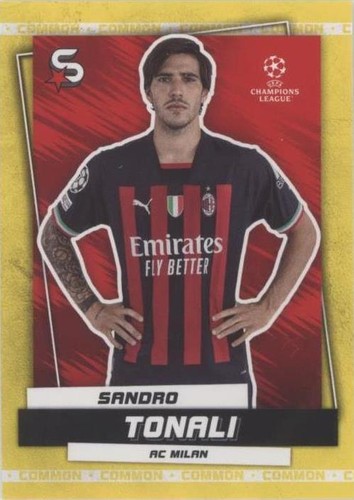 2022-23 Topps UEFA Club Competitions Superstars Sandro Tonali #71