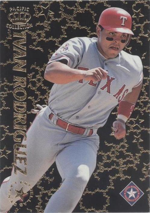 1996 Pacific Crown Collection - Ivan Rodriguez #EL-27