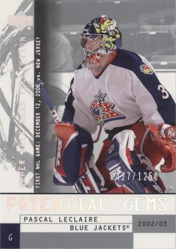 2002-03 Upper Deck Mask Collection - Pascal Leclaire #175