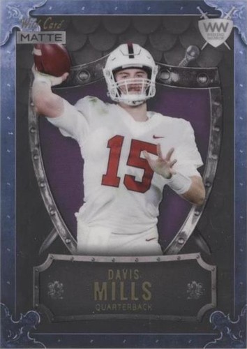 2021 Wild Card MATTE Davis Mills #WWB-24