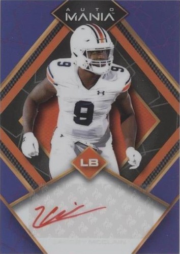 2022 Wild Card Auto Mania Zakoby McClain #AM-D49