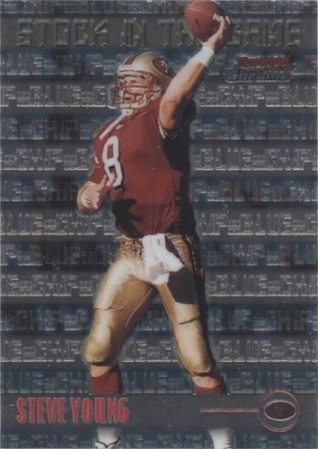 1999 Bowman Chrome Steve Young #S17