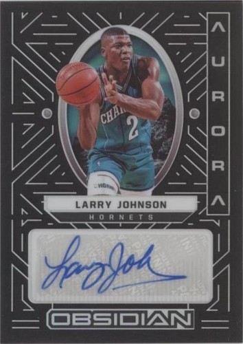 2021-22 Panini Obsidian - Larry Johnson #AUR-LJO