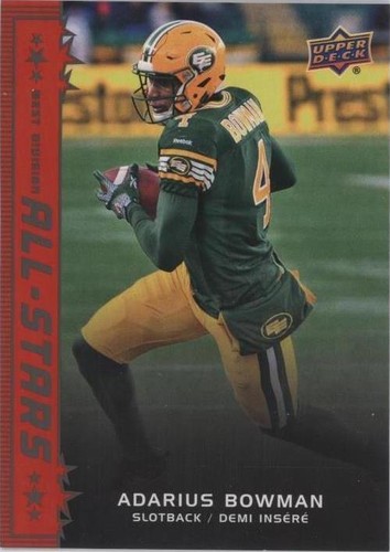 2016 Upper Deck CFL Adarius Bowman #142