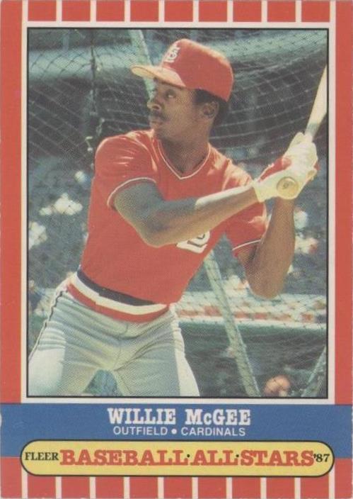 Fleer Baseball All Stars 1987 - Willie McGee #27