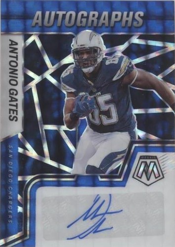 2022 Panini Mosaic Antonio Gates 76/80 Fusion Red Yellow