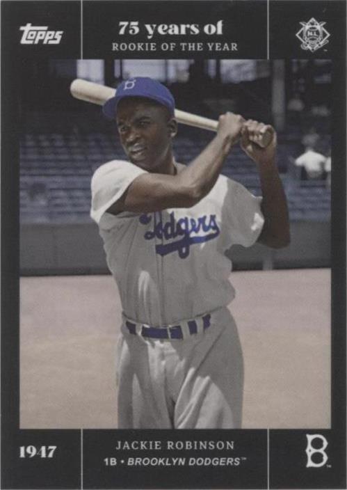 2022 Topps MLB Rookie of the Year 75th Anniversary - Jackie Robinson #1