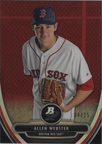 2013 Bowman Platinum - Allen Webster #BPCP61
