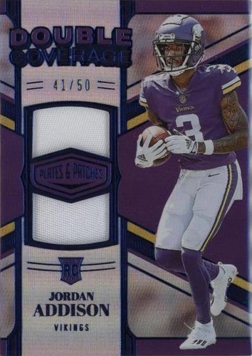 2023 Panini Plates & Patches Jordan Addison #DC-12