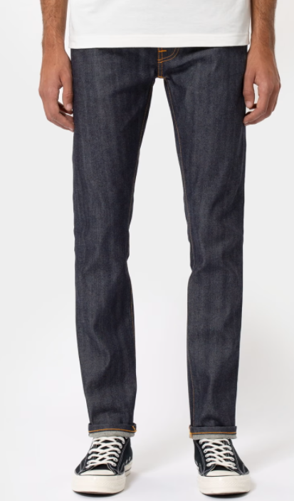 Pre-owned Nudie Jeans Man Thin Finn Dry Selvage Comfort 12.5 oz 111868