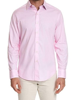 

Рубашка классического кроя с длинными рукавами Robert Graham Rutherford, светло-розовая, XXL, Light pink, RS191060CF