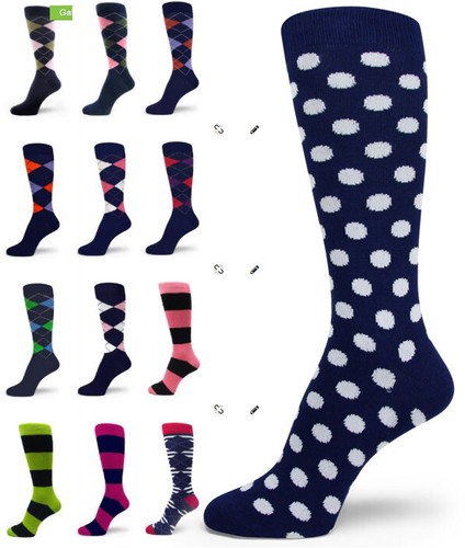 Spotlight Hosiery shades of NAVY Men's Groomsmen's Dress Socks (MIDNIGHT)