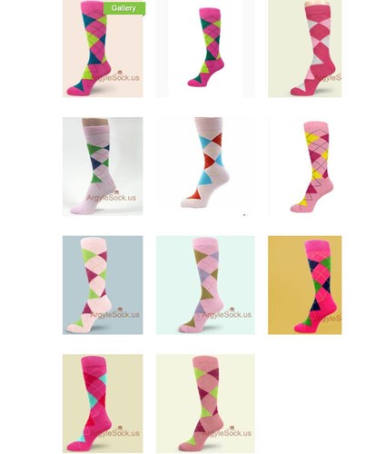 PINK (Bright Pink, Light Pink, Hot Pink) Men Dress Socks, non-brand, FREE-SHIP