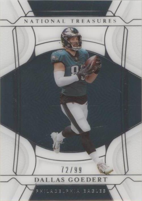 2021 Panini National Treasures Dallas Goedert #72