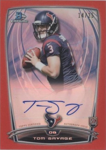 2014 Bowman Chrome Tom Savage #RCRA-TS