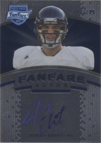 2012 Press Pass Fanfare Jeremy Ebert #FF-JE