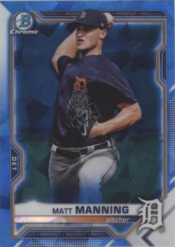 2021 Bowman Chrome Sapphire Edition - Matt Manning #BCP-205
