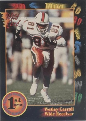 1991 Wild Card Draft Wesley Carroll #60