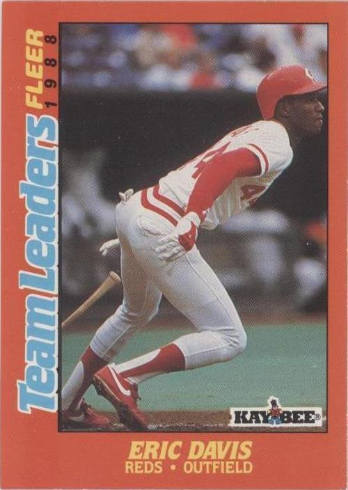 1988 Fleer Kay Bee Toys Team Leaders - Eric Davis #6
