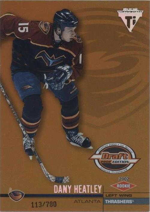 2001-02 Pacific Private Stock Titanium Draft Edition - Dany Heatley #104
