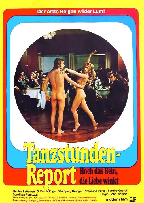 Sexfilm Marlies Petersen Tanzstunden Report Filmplakat A1 Gerollt 1973