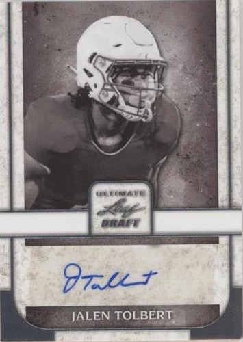 2022 Leaf Ultimate Draft Jalen Tolbert #PA-JT1