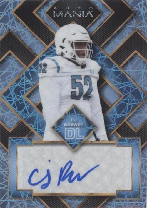 2022 Wild Card Auto Mania CJ Brewer #AM-SQ6