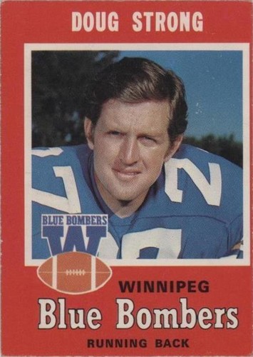 1971 O-Pee-Chee Canadian Football League Doug Strong #17