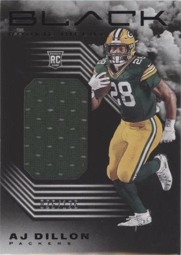 2020 Panini Black A. J. Dillon #RI22