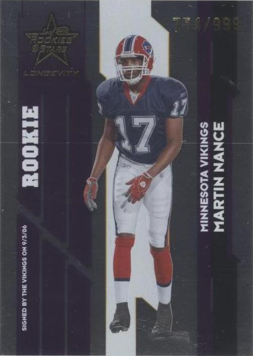 2006 Leaf Rookies & Stars Longevity Martin Nance #155