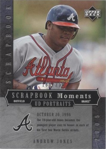 2005 Upper Deck Portraits - Andruw Jones #SM-AJ